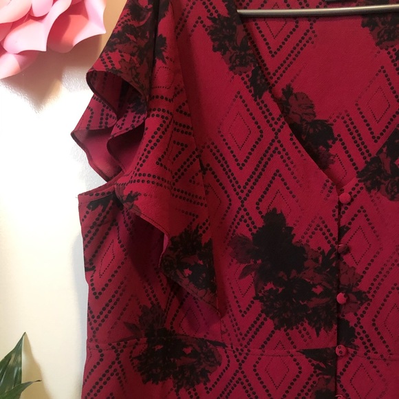 Michel studio ruffle top size 18 - Picture 4 of 8